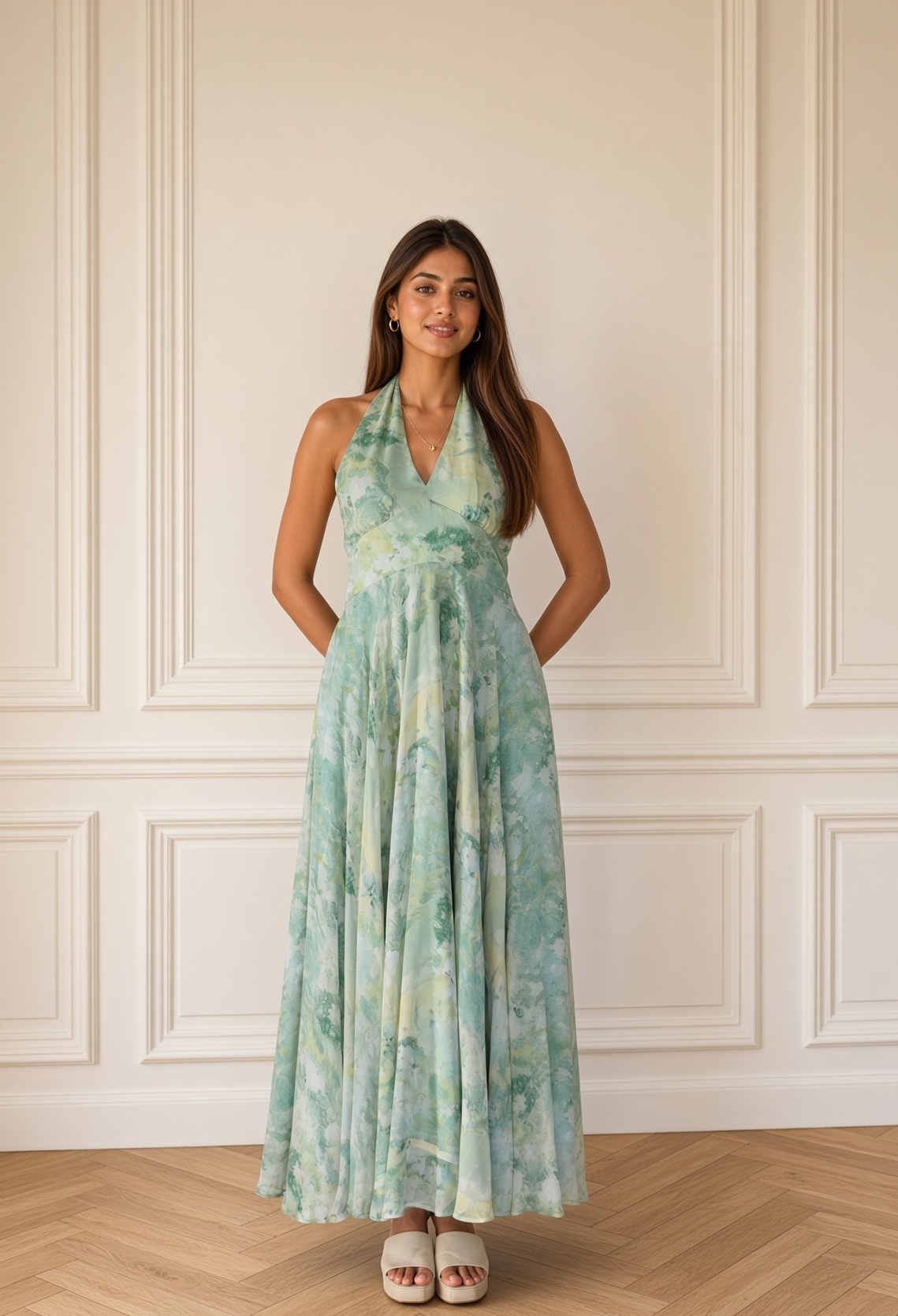 Firenze halter neck dress — photo 2
